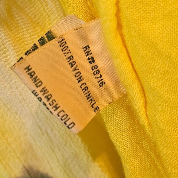 Retro Style SUNFLOWER Brand Tie Dye Embroider Stitch Assymetrical Hem Dress OSFM - Picture 7 of 8